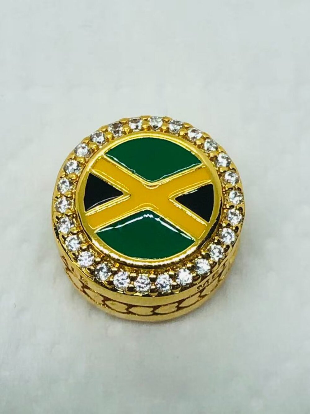 ✨ ✨Pandora Jamaica Flag Bead Charm Mix Enamel Cubic Zirconia charm